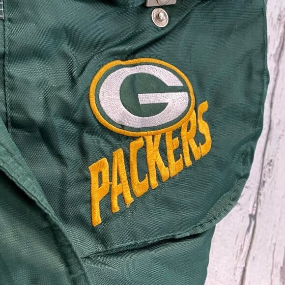 Vintage 1990s Green Bay Packers Pro Line Logo Athletic NFL Football Jacket - Picture 13 of 15
